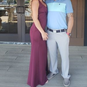 Maroon prom or bridesmaid dress